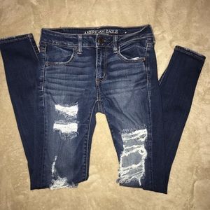 American Eagle ripped jeans